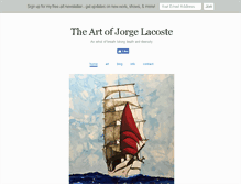 Tablet Screenshot of jorgelacostesart.com